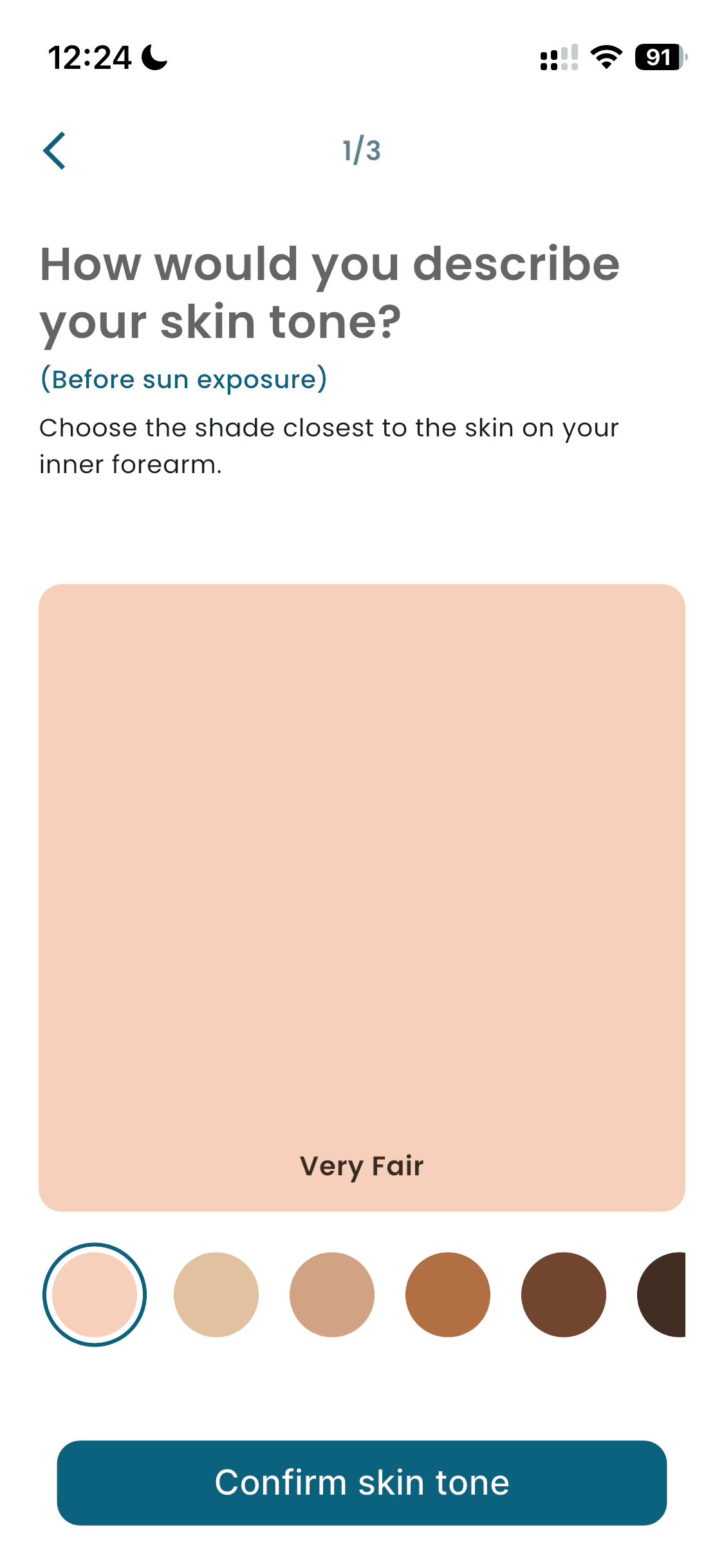 SkinSense AI interface screen 5